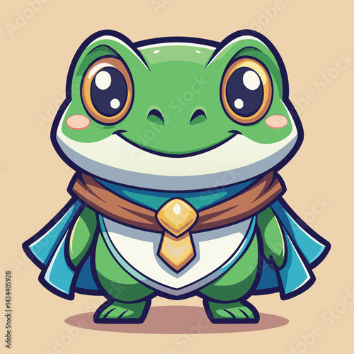Cute Superhero Frog