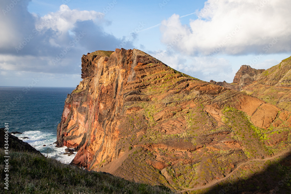 dramatic coastline with rocks of Madeira, Portugal