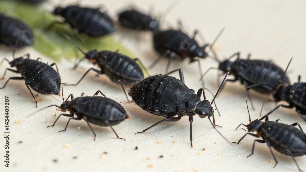 Black Aphids on studio background
Black Aphids on studio background