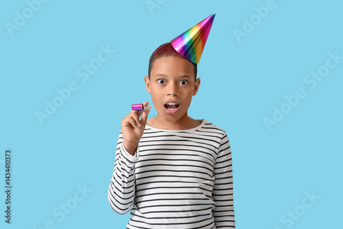 Shocked little African-Amer...