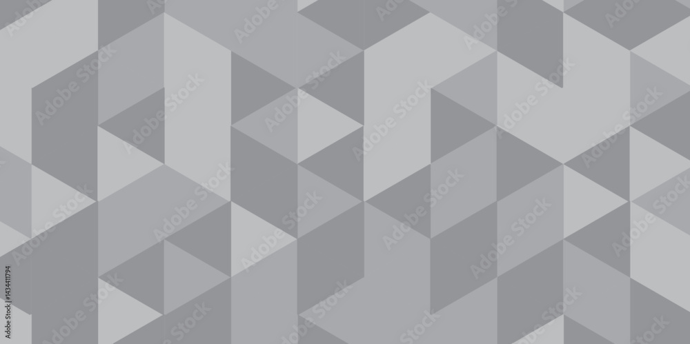 Gray triangle mosaic Background. Business polygonal texture. Abstract white polygon Geometric banner background.	