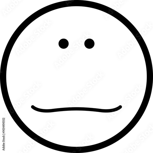 Hollow emoticon-style face with a wide open-mouthed laugh.