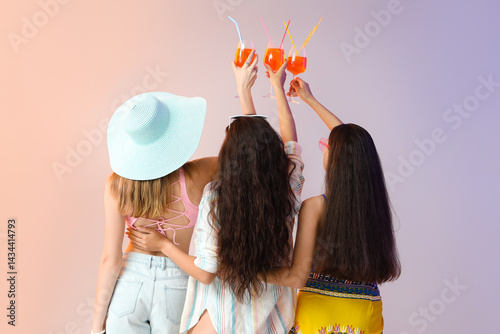 Young women with aperol spr...