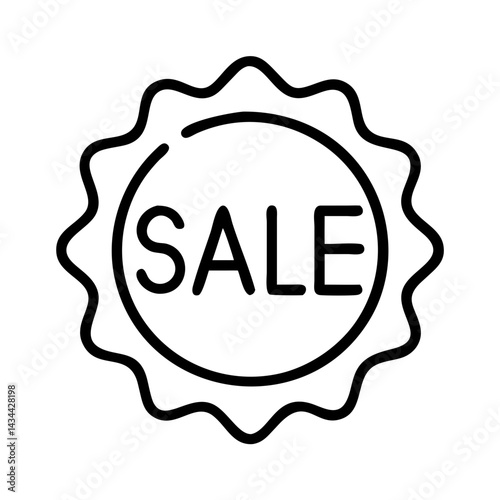 Sale discount offer promotion special price clearance deal bargain tag label sticker icon vector graphic