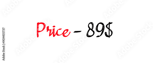 Sales banner price tag text design vector.