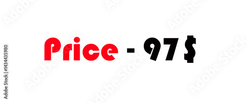 Sales banner price tag text design vector.