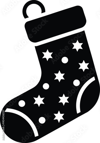 christmas sock isolated on white background