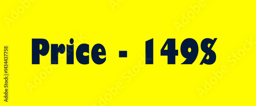 Sales banner price tag text design vector.