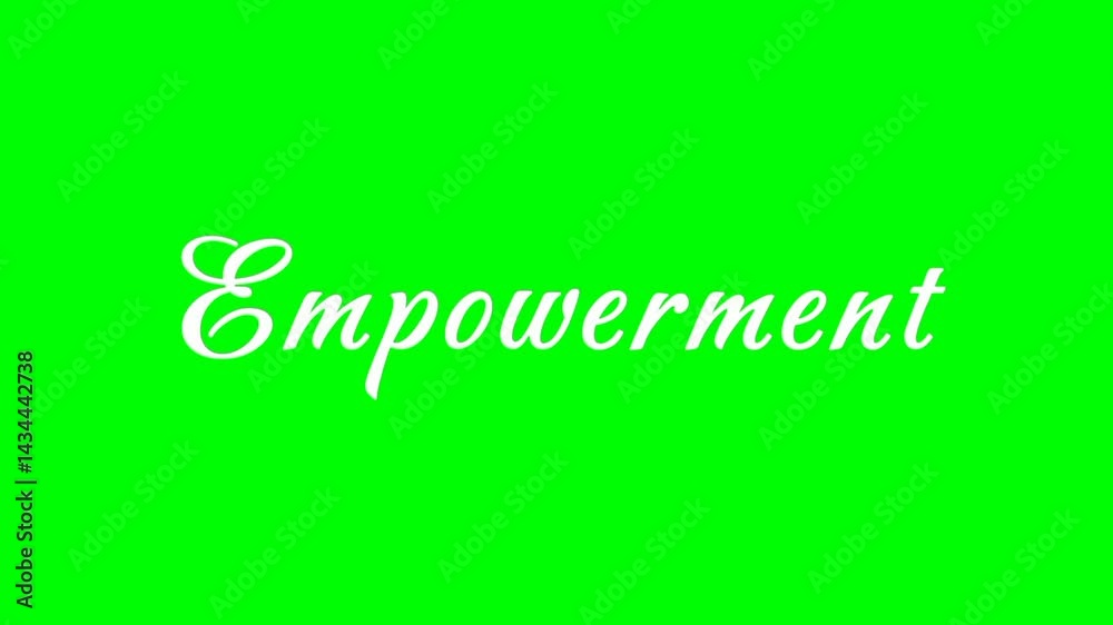 Empowerment text green screen animated video Empowerment text green screen animated video