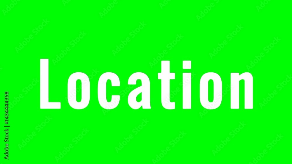 Location text green screen animated video Location text green screen animated video