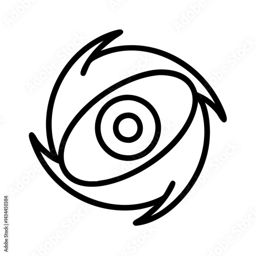 Hurricane symbol vector graphic weather storm cyclone typhoon icon design isolated clip art 90