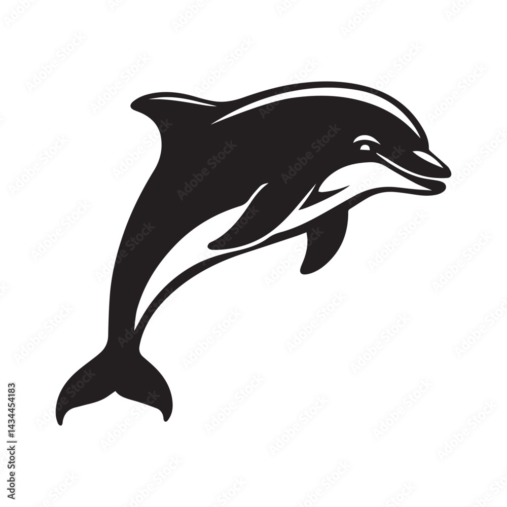 Obraz premium dolphin isolated on white