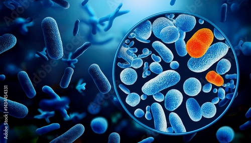 Legionella pneumophila bacteria outbreak and respiratory illness as Legionnaires disease a serious form of pneumonia as a pathology microbiology and Epidemiology symbol for antibiotic treatment.