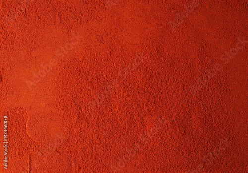 Fotografi Red paprika powder background and texture, top view