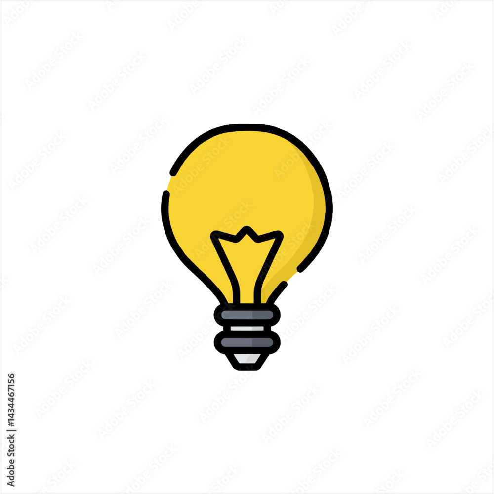 Obraz premium light bulb icon