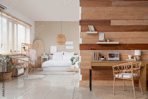 Interior of studio apartmen...
