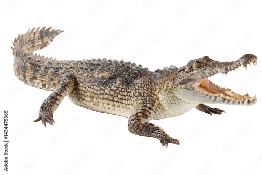 Naklejka premium Crocodile Close Up