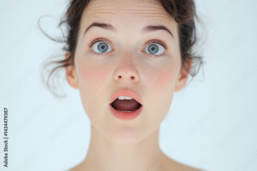 Portrait of Surprised Woman