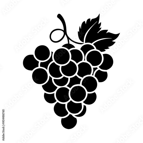 bunch of grapes icon, bunch of grapes silhouette vector illustration-simple silhouette illustration of bunch of grapes,bunch of grapes vector