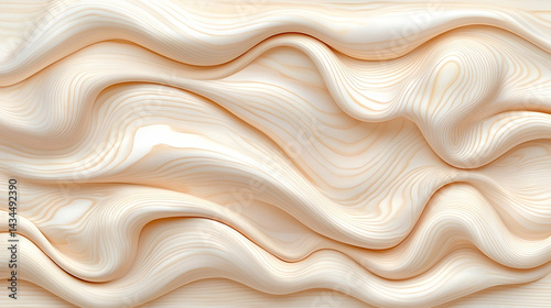 Smooth Aspen Wood Finish: Natural Elegance in Wave Pattern