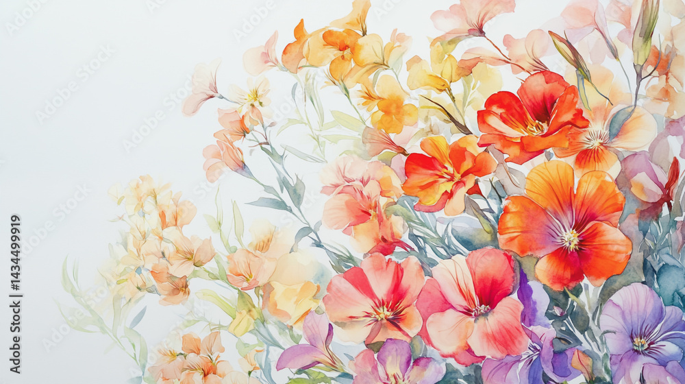 watercolor botanical Lisianthus flowers texture template background.Elegant wedding invitation card background . Minimal hand painted Design for wedding or Valentine's Day watercolor botanical Lisianthus flowers texture template background.Elegant wedding invitation card background . Minimal hand painted Design for wedding or Valentine's Day