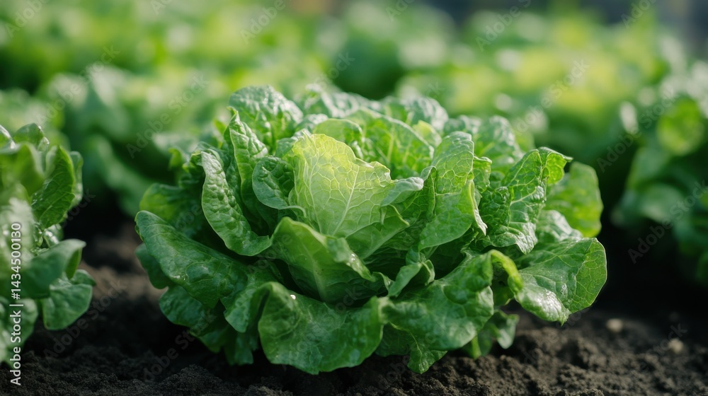 Greenhouse robot harvesting lettuce