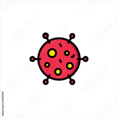 ladybug on white background