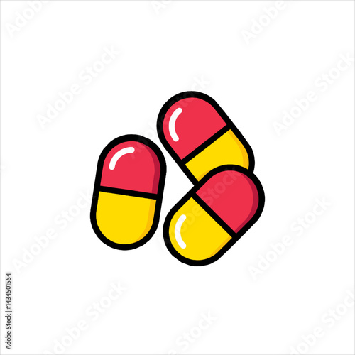 red capsule pills