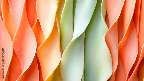 Vibrant Close-Up of Rainbow Eucalyptus Leaves