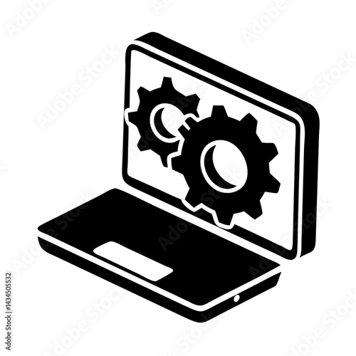 engine optimisation icon, engine optimisation silhouette vector illustration-simple silhouette illustration of engine optimisation,engine optimisation vector