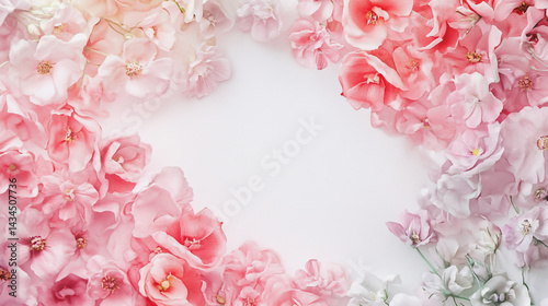 Wallpaper Mural watercolor botanical Lisianthus flowers texture template background.Elegant wedding invitation card background . Minimal hand painted Design for wedding or Valentine's Day Torontodigital.ca