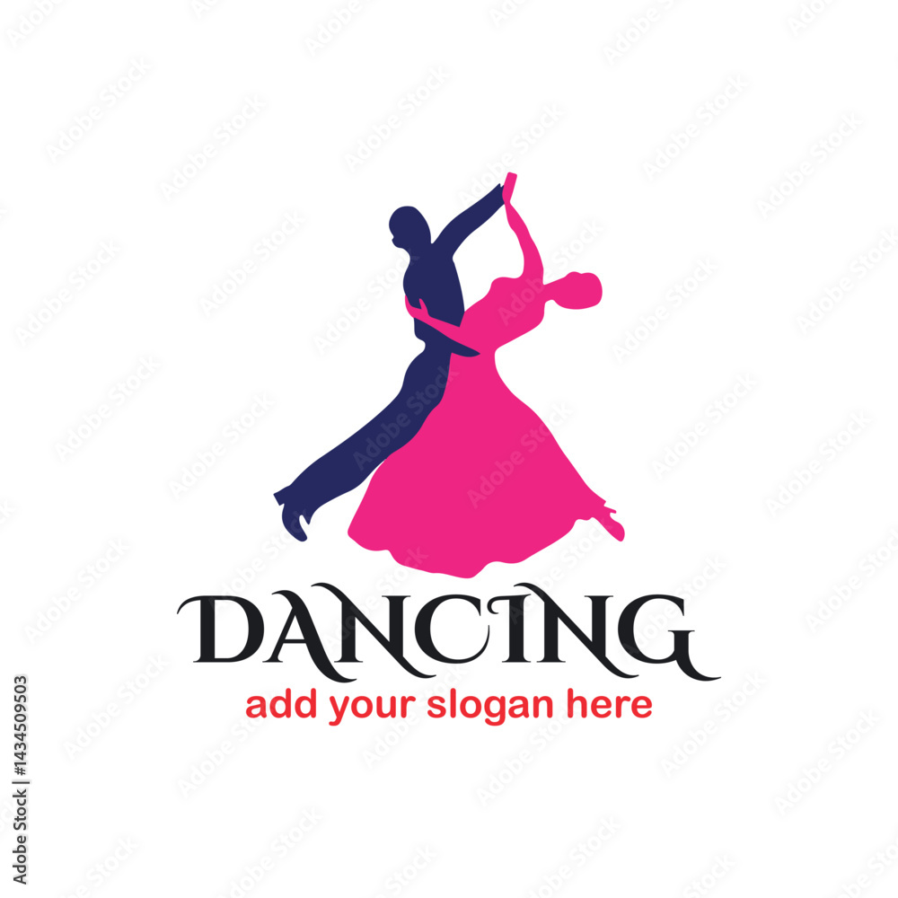 romantic couple dance logo design logo vector romantic couple dance logo design logo vector