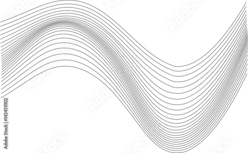 Wavy parallel lines mimicking the distortion of magnetic fields.