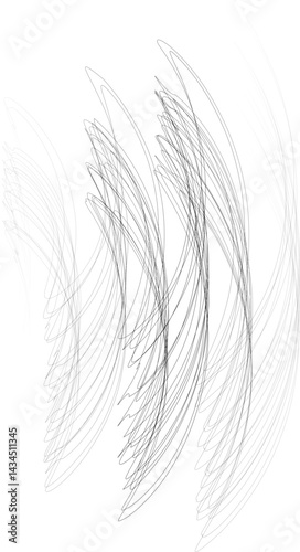 Wavy parallel lines resembling seismic waveforms, creating a dynamic pattern.