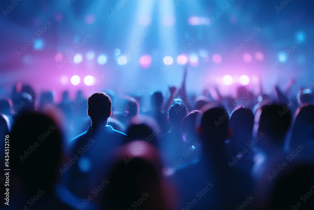 custom made wallpaper toronto digitalCrowd Energy:  A vibrant crowd surges forward, silhouetted against a dazzling stage bathed in colorful light.  The energy and anticipation in the air is palpable, a visual symphony of celebration.