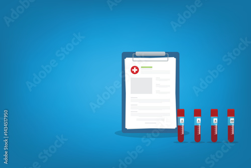 Blood medical test tubes icon. Blood donation concept