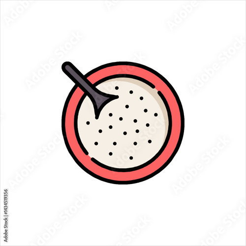 vector illustration of an apple