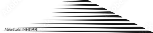 Parallel lines with sharply defined edges, forming a precise and striking composition.