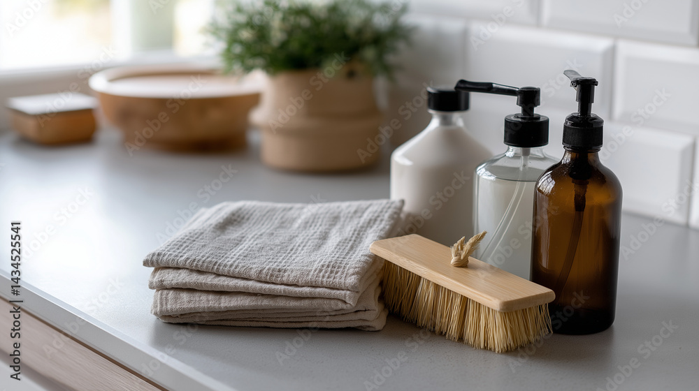 Clean Countertop with Eco-Friendly Cleaning Supplies Clean Countertop with Eco-Friendly Cleaning Supplies
