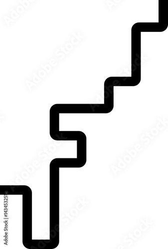 Thick black geometric paths with squared waves and rounded corners forming a compact maze design.