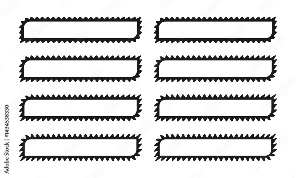 Fototapeta premium Wavy Hollow Two Rounded Corner Rectangles