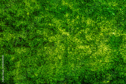 Texture of old green bright color concrete wall for background in Brazil