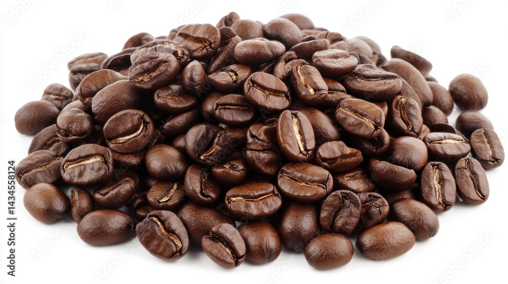 Naklejka premium Roasted coffee beans