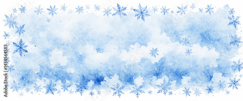 winter watercolor backgroun...
