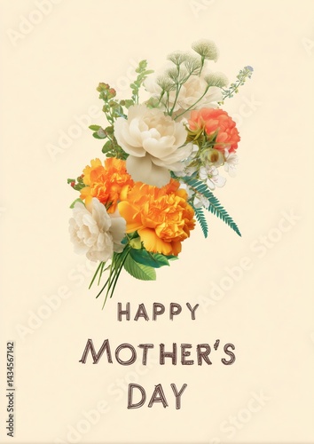 Obraz na płótnie Mother's Day greeting card message w salonie