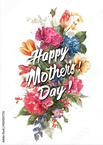 Obraz na płótnie Mother's Day greeting card message w salonie