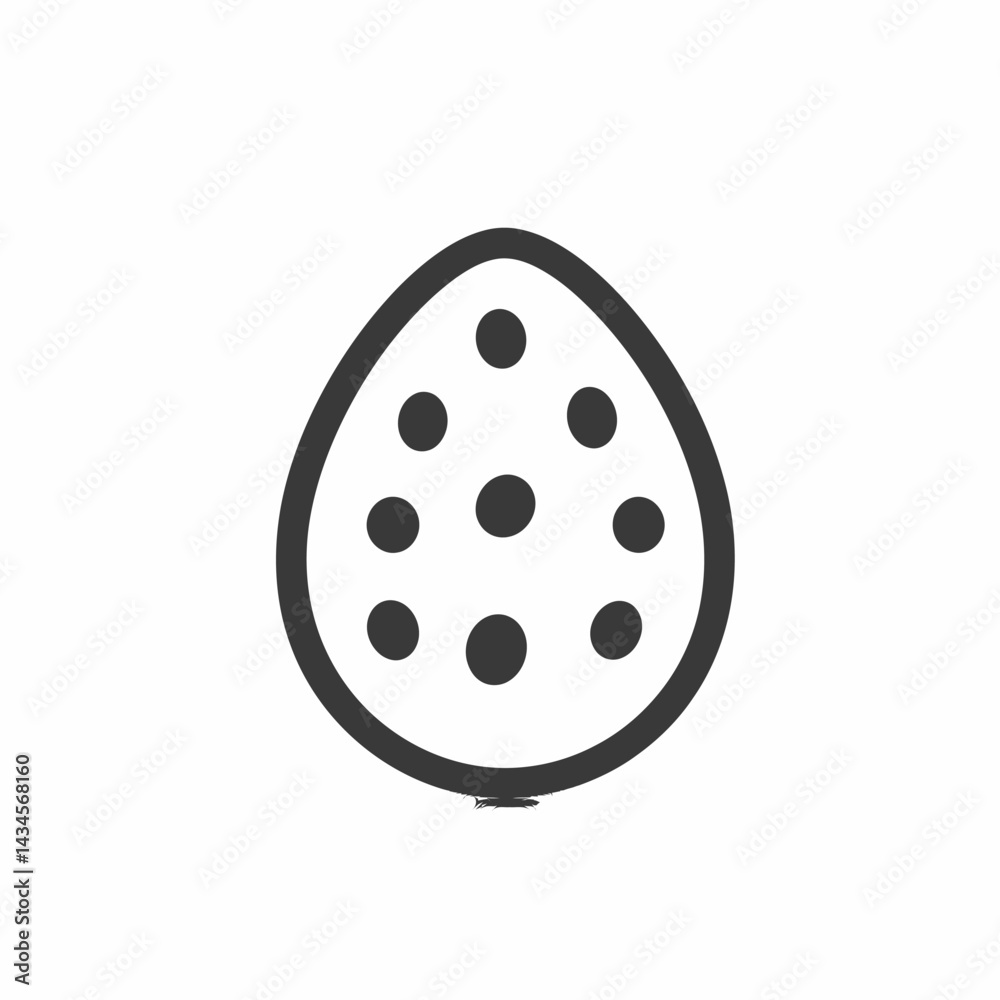 Egg Free - Vector icon, isolated on white background - Egg Free - Vector icon, isolated on white background -