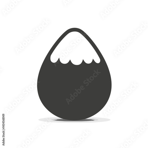 Egg Free - Vector icon, isolated on white background  -  