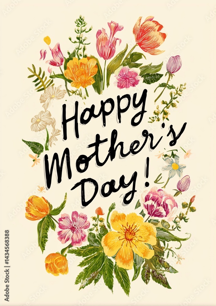 Mother's Day greeting card message