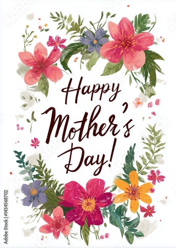 Obraz na płótnie Mother's Day greeting card message w salonie